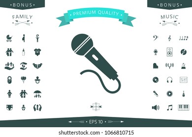 Microphone symbol icon