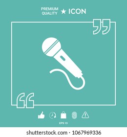 Microphone symbol icon