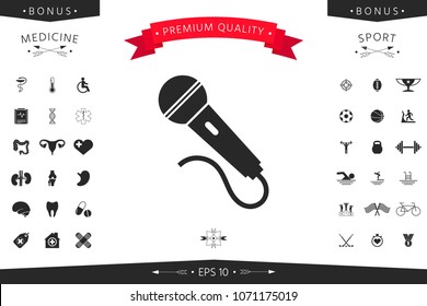 Microphone symbol icon