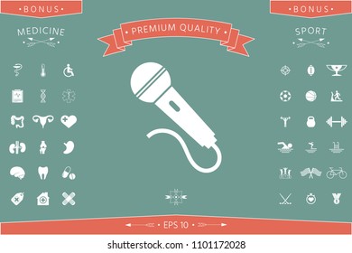 Microphone symbol icon