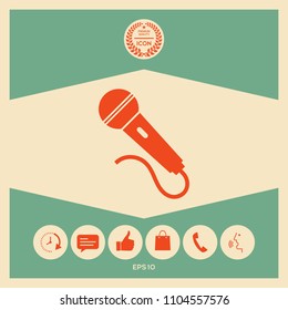 Microphone symbol icon