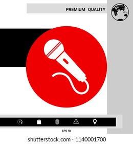 Microphone symbol icon