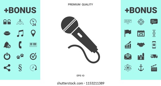 Microphone symbol icon