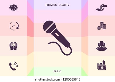 Microphone symbol icon