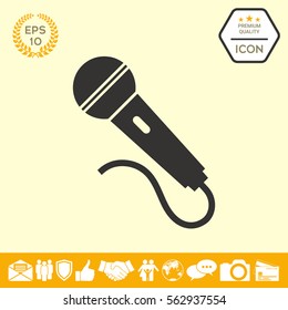 Microphone symbol icon