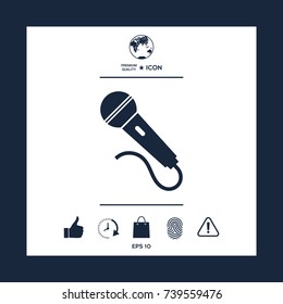 Microphone symbol icon