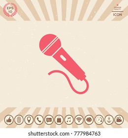 Microphone symbol icon