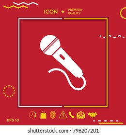 Microphone symbol icon