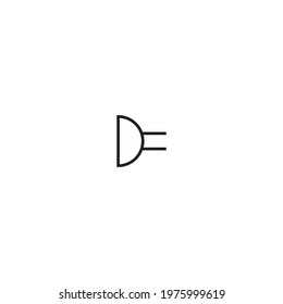 Microphone symbol, microphone icon in electronic circuits