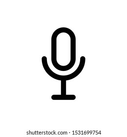 Microphone Symbol Icon Vector Illustration