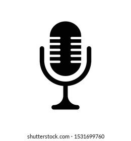 Microphone Symbol Icon Vector Illustration