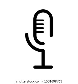 Microphone Symbol Icon Vector Illustration