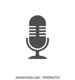 Microphone Symbol Icon Vector Illustration