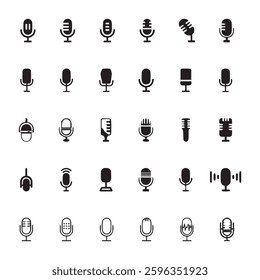 Microphone Symbol Vector - Clean Icon for Music and Recording Studio Projects