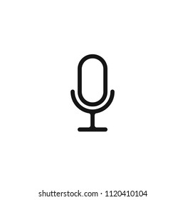 Microphone symbol vector icon