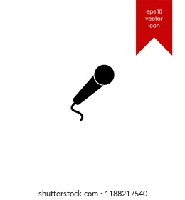 Microphone symbol vector icon