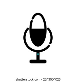Icono vector de símbolo de micrófono. Icono de búsqueda de voz.
