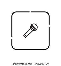 Microphone, technology symbol vector icon