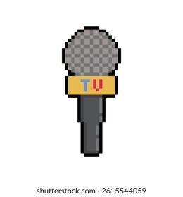 microphone television icon pixel art
