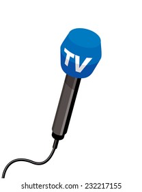microphone, television reporter microphone