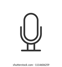 microphone thin line icon inter face ui -ux