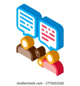 Microphone Tool Icon Vector. Isometric Microphone Tool isometric sign. color isolated symbol illustration