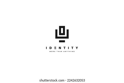 MICROPHONE Trendy logo template with modern style.