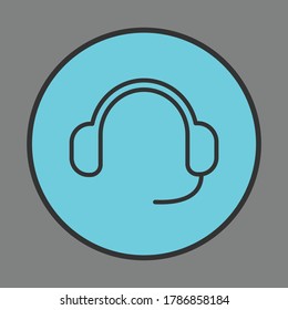 Microphone Vector. Microphone Vector Button. Microphone Flat Button Vector 