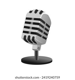 microphone vector design, suitable for various design needs. and music-themed events