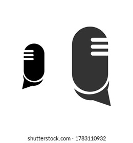 ilustración de diseño de vector de micrófono