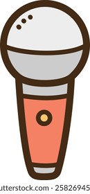 Microphone vector doodle illustration and graphic