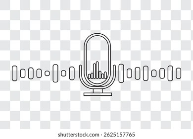 Vector de micrófono para podcast, Sitios web y recursos gráficos