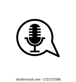 microphone vector graphic design illustration template