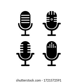 microphone vector graphic design illustration template