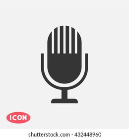  microphone vector icon 10 EPS