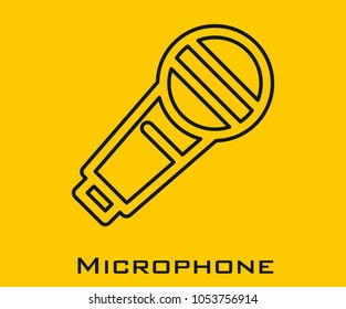 Microphone vector icon