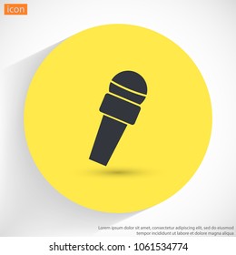 Microphone   vector icon 
