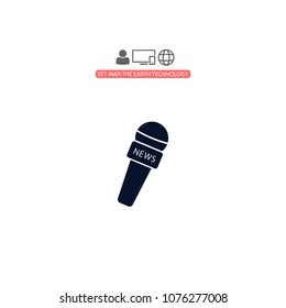 Microphone   vector icon 