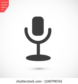 microphone vector icon 