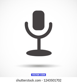 microphone vector icon 
