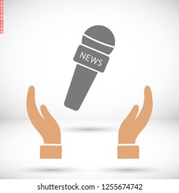 Microphone   vector icon 