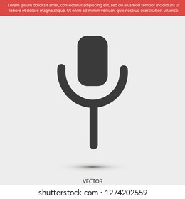microphone vector icon 