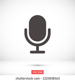 microphone vector icon 