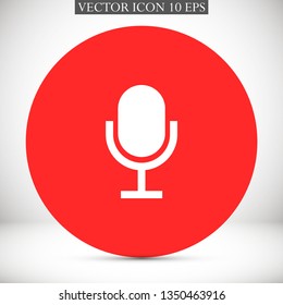microphone vector icon 