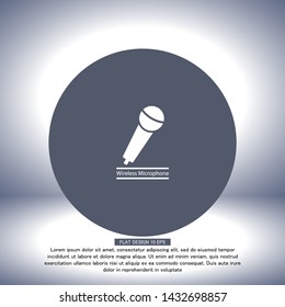 Microphone Vector icon 