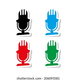 microphone -  vector icon
