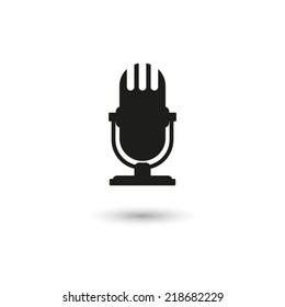microphone - vector icon