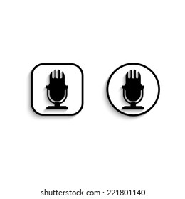 microphone - vector icon