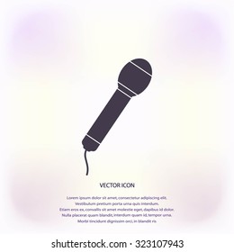 Microphone vector icon Microphone vector icon