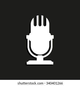 microphone - vector icon